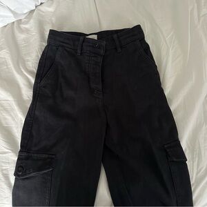 Aritzia Modern Cargo Black Pants